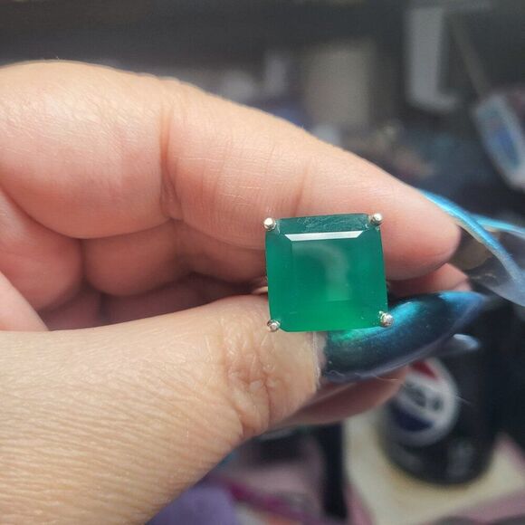 Verde Onyx Sterling Silver Ring - Picture 2 of 6